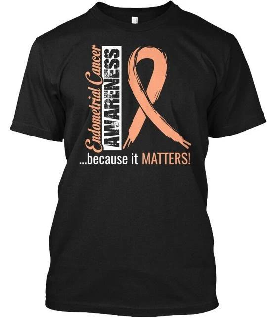 Endometrial Cancer Awareness Gif T-Shirt Made in the USA Size S to 5XL 2XL