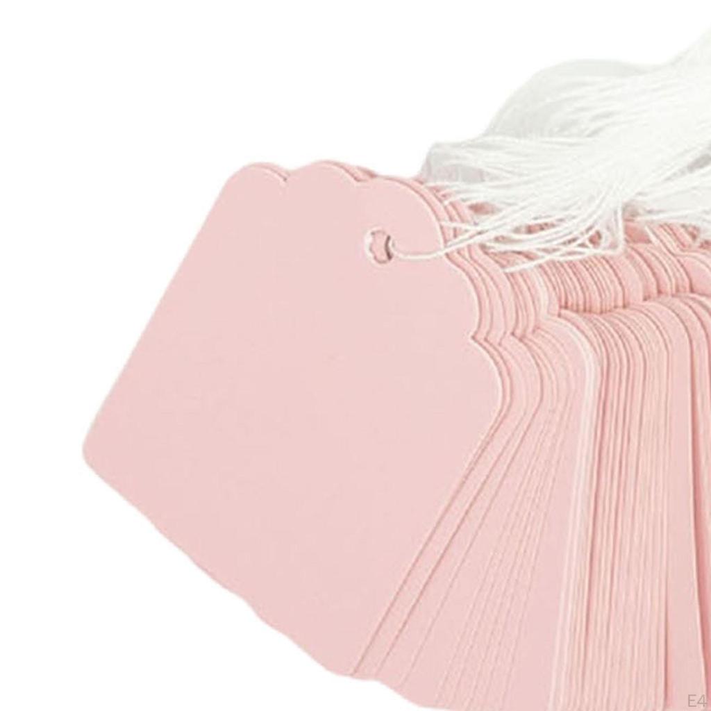 100 Pieces Gift Tags with String, Price String Pricemarker Labels Wrapping Marking