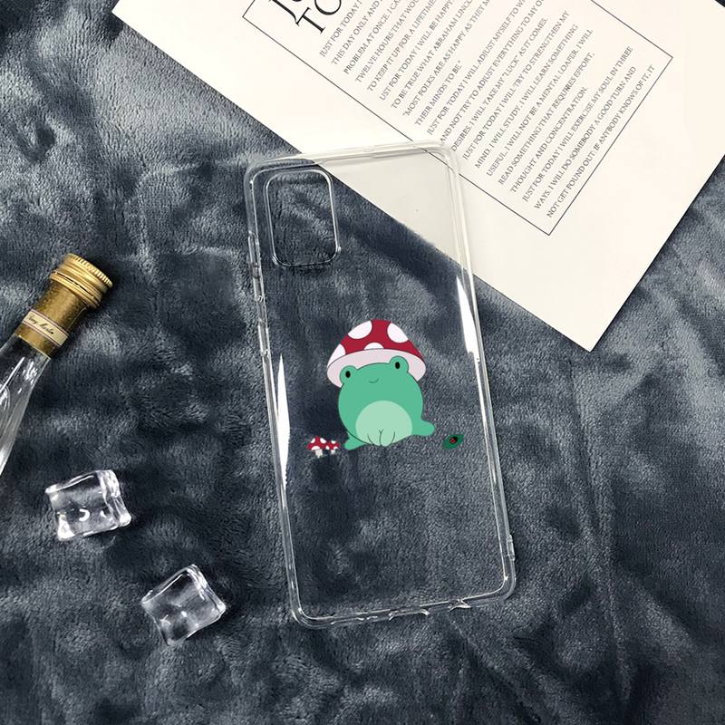 

Милый чехол для телефона с изображением гриба лягушки из мультфильма, прозрачный, мягкий, для iPhone 12, 11, 13, 7, 8, 6, s, plus, x, xs, xr, pro, max, mini iphone13promax