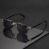 2025 Square Metal Fashion Sunglasses for Men & Women - European & American Street Style, Anti-UV Protection