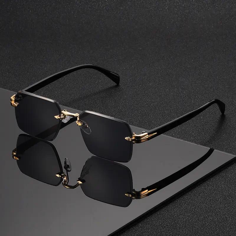 2025 Square Metal Fashion Sunglasses for Men & Women - European & American Street Style, Anti-UV Protection