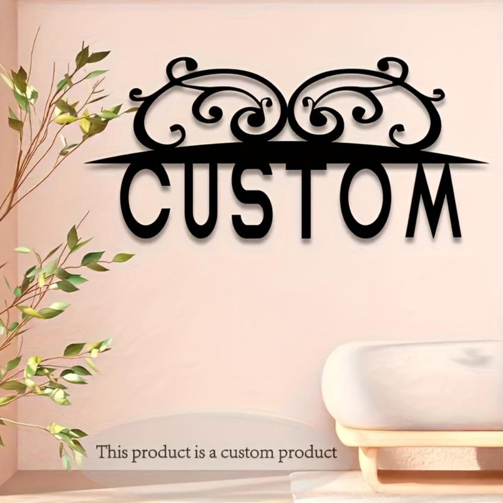 Personalisierte Metallwandkunst Benutzerdefiniertes Adressschild Boho-Wohnkultur Innen Außen Einweihungsgeschenk