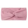 European and American Children's Hair Band Hair Accessories Baby Solid Color Nylon Cross Knotted Girl's Hair Ring Headband