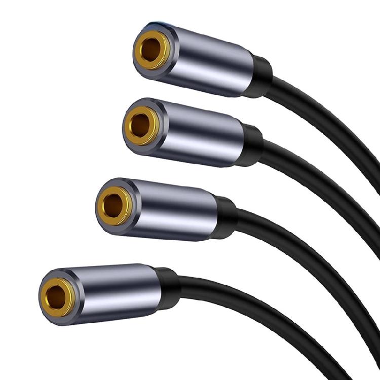 Stereo 3.5mm Aux Cord Audio Adapter Cable for Portable Devices with 3.5mm Port
