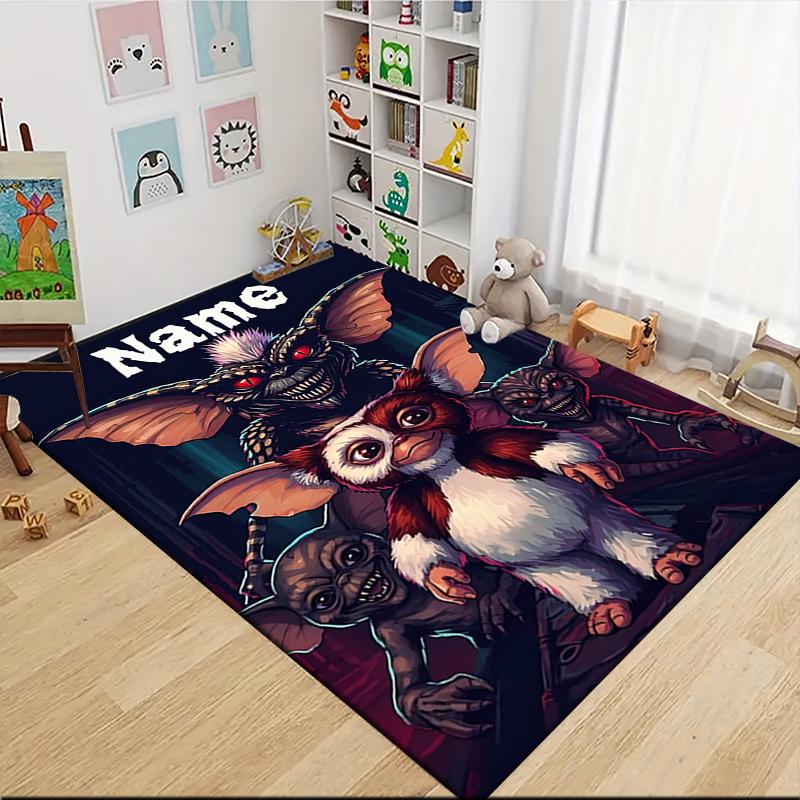 Custom Name Gizmo Gremlins Carpet Rug Customizable Soft Washable Anti-Slip Home Living Room Sofa Mats Personalized Rug. 0909112