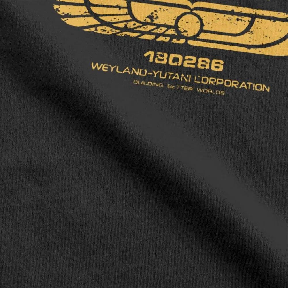 Tricouri unisex Alien Weyland Yutani CORP Nostromo Crew Tricouri USCSS din bumbac pur Uimitoare cu mânecă scurtă Tricouri cu gât crew Tricouri cadou