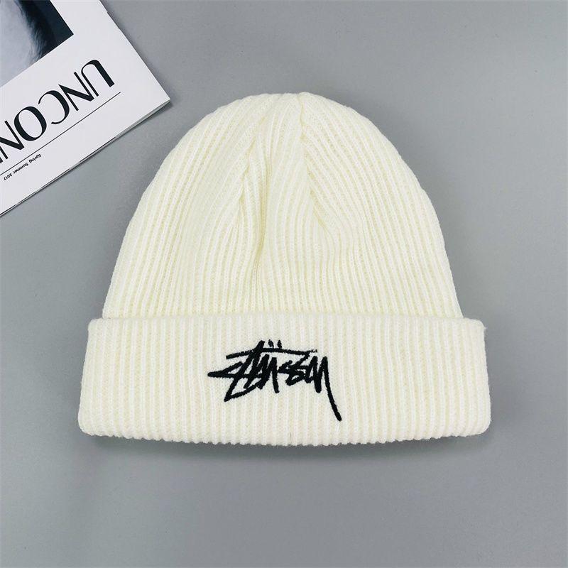 Hip Hop Style Embroidered Beanie For Adults With Elastic Fit Trendy Cold Weather Hat