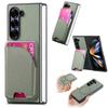 2 In 1 Detachable Cards Solt Wallet Case For Samsung Galaxy Z Flold 6 5 5G Fold6 Fold5 Magnetic Vertical Bag Wirelss Charging