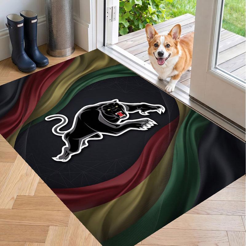 Soft Floor Carpet Penrith Panthers Pattern Area Rug Decorative Mat For Home Room Decoration