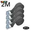 Strong Ratchet Strap 2M Tie Down Belt With Metal Buckle For Car Motorcycle Bike Luggage Cargo Securing Tow Rope