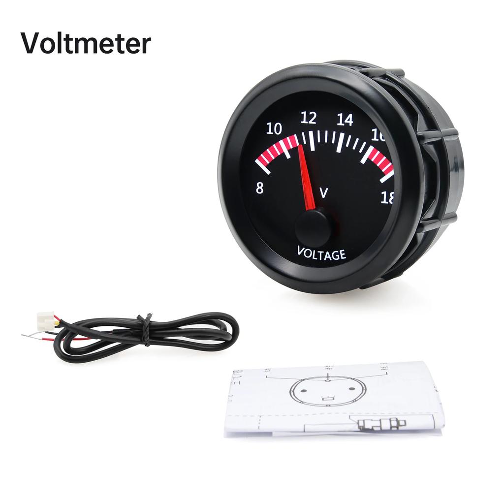 12V Car Gauge 52mm Water Temp / Oil Temp / Voltmeter / Oil Press BAR PSI / Vacuum / Boost Gauge / Air Fuel Ratio / EGT Gauge