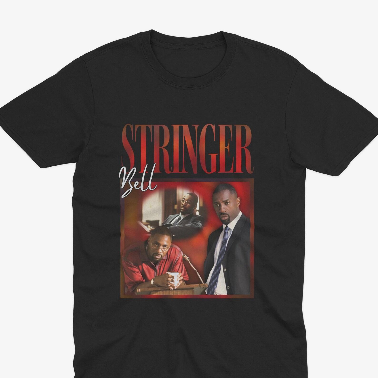 Stringer Bell Retro Homage T-Shirt – The Wire T-Shirt, Stringer Bell T-Shirt, The Wire TV Show, Jimmy Mcnulty, The Wire TV Show Tee XL