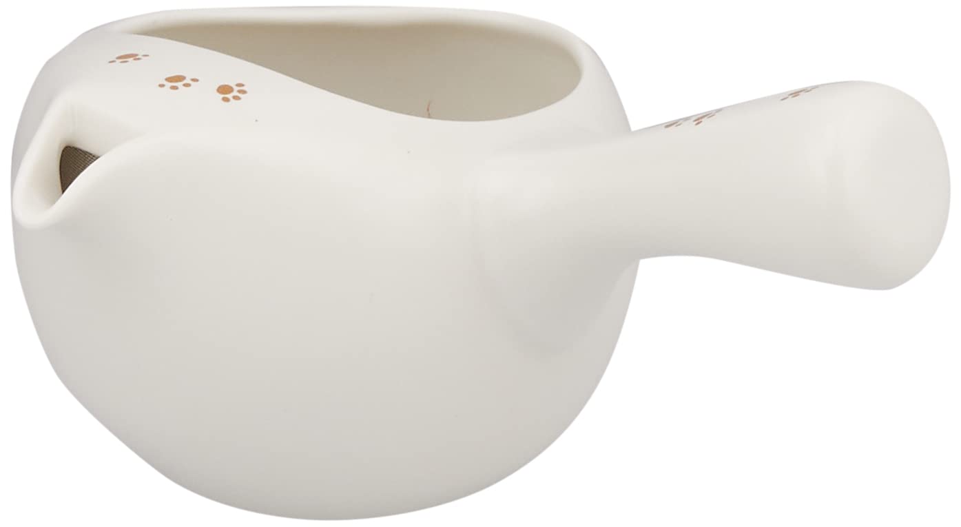 

Tokoname Ware Akiko Neko Charmil White Tea, 320ml, Y402