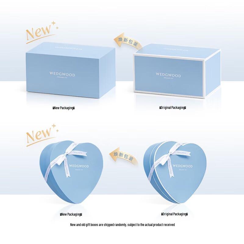 Wedgwood Frohe Feiertage Blaue Teetasse und Untertasse