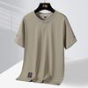 Cotton Men's T-shirt Short Sleeved Loose, Comfortable, Breathable Sports and Casual Solid Color Round Neck Summer Top