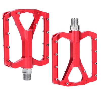 ZTTO JT03 Mountainbike Aluminiumlegierung Pedal Rutschfest Fahrrad Fußstütze Fahrradzubehör(rot )