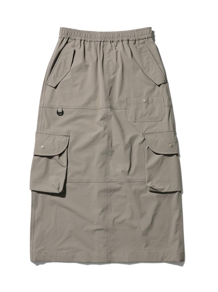 Bbc Earth W Ripstop Cargo Long Skirt_Grey