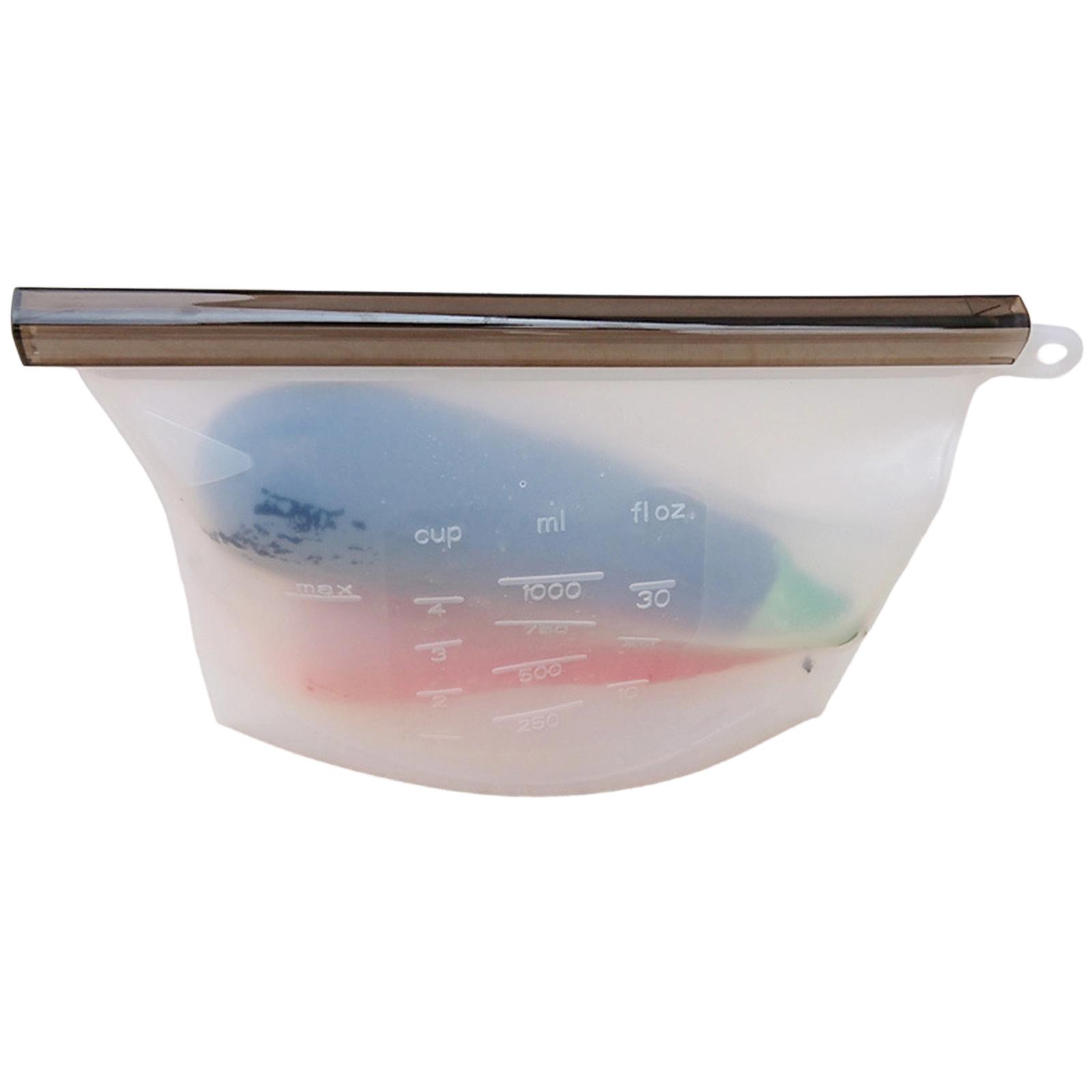 

Reusable Silicone Food Storage Bag with Airtight Seal for Kitchen Organization and Freshness Preservation Freezer Safe S