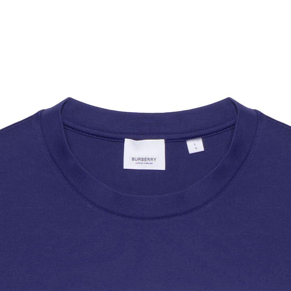 Burberry T Shirts Men's Blue Crew Neck Moderate 80530131