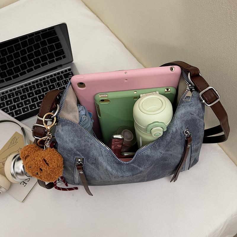 Women's Commuter Shoulder Bag Large Capacity Vintage Tote Bag