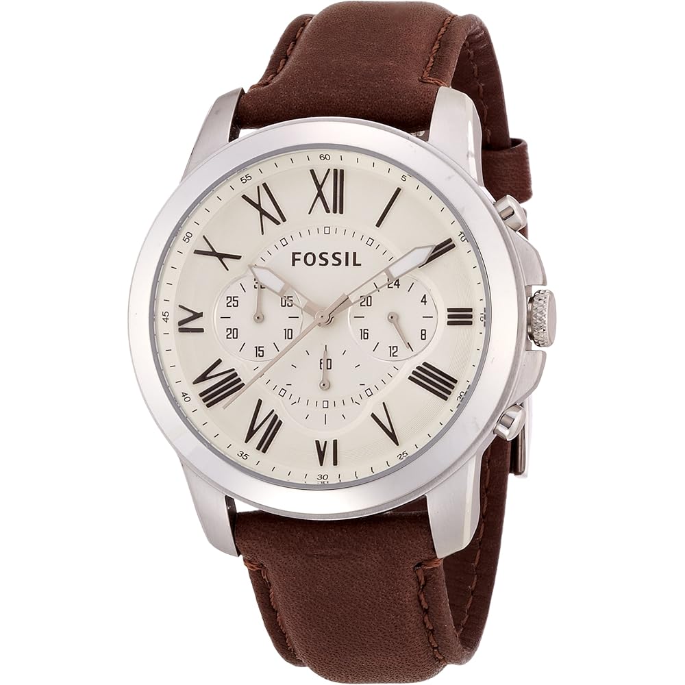 Fossil Grant FS4735IE Men s Watch Stainless Steel Analog Black Dial