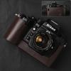 Genuine Real Leather Half Camera Case Bag Cover For Nikon F4 Case F3/F2/F/FM2/FM3A Case Camera Bag Photography Accessories