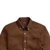 Polo Ralph Lauren Solid Button-Down Fitted Long Sleeve Shirt Men shirts Dark-Brown 710794141-034