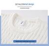 2026 Men's Ice Silk Textured Jacquard Striped Knit T-Shirt