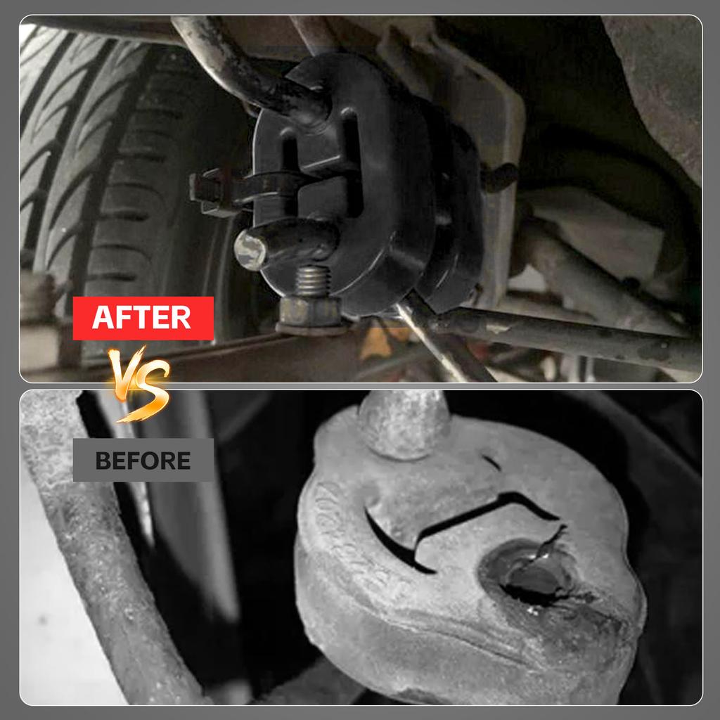 2Pcs Universal Car Polyurethane Exhaust Tail Pipe Mount Bracket Hanger Insulator Grommet Bushing Rod Support 11mm 2 Holes Repair