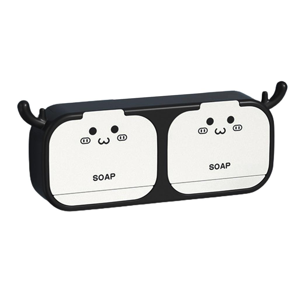 Case Soap Box Dust-proof Prevent Water Buildup With Hooks 16.5*4.5*11.6cm/ 29*4.5*11.6cm For Shower Room / Bathroom