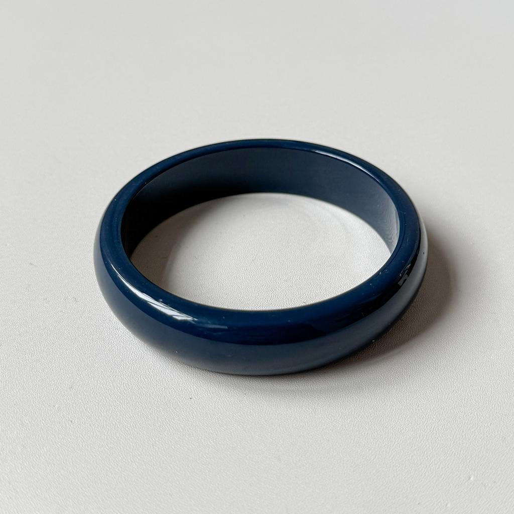 DIEZI 5 Style Vintage Hip Hop Blue Resin Acrylic Bangles Ethnic Geometric Wide Bangles Bracelets For Women Men New Jewelry