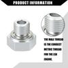 UXCELL Oil Pressure Coolant Adapter Fitting Sensor Adapter Set for LS Series Engine