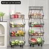 Guan Zhuo Jia 4-Tier Modular Kitchen Storage Cart