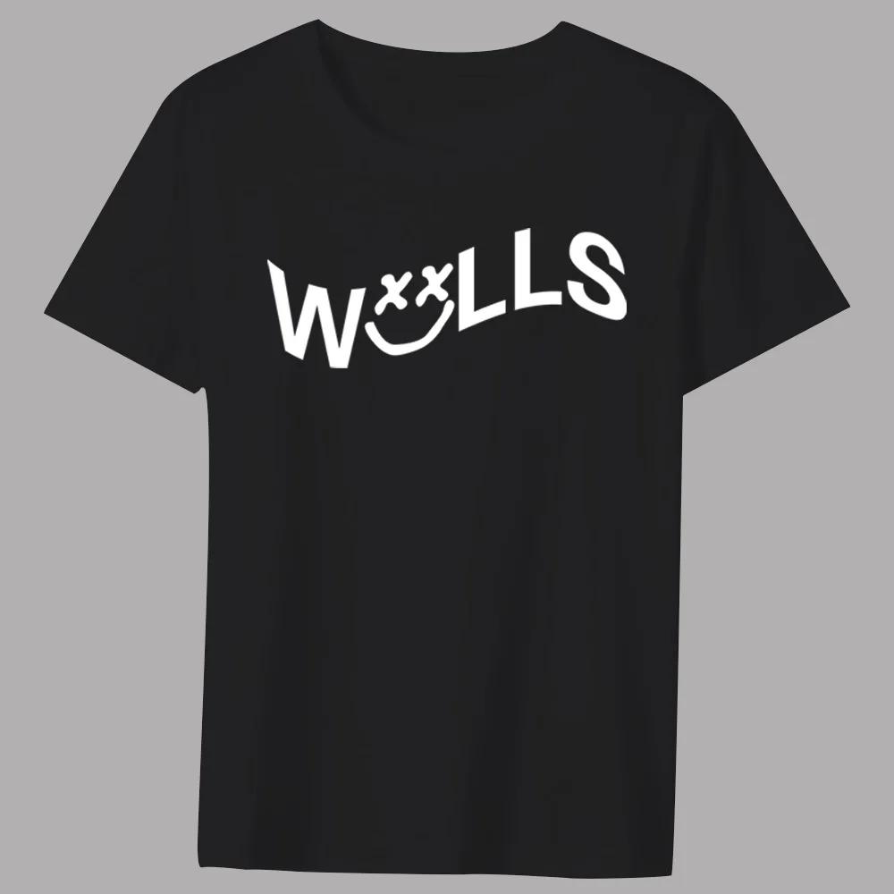 

Men s T-shirt Basic Print Short Sleeve Anime Top Walls Series Casual Black O-neck Youth Men s Commuter Comfortable Shirt XXXXXL чёрный