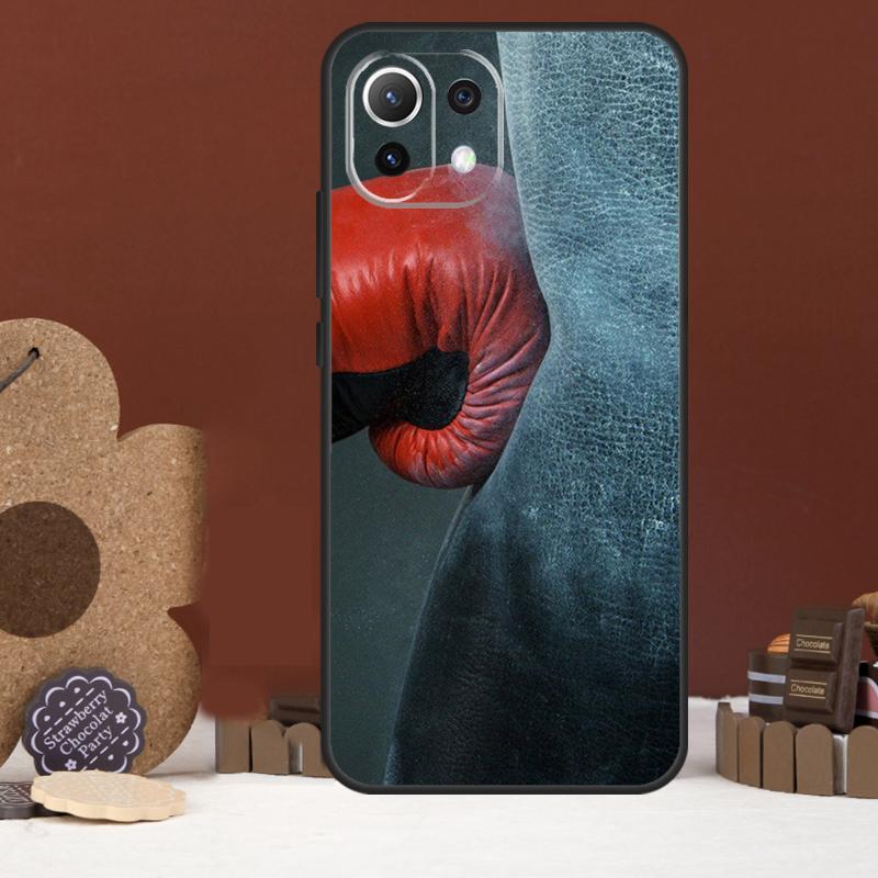 Boxing Gloves Case For Xiaomi 17 Pro Max 14 15 Ultra 15T 13T 14T POCO F8 Ultra F7 F5 F6 X5 X6 X7 Pro Cover