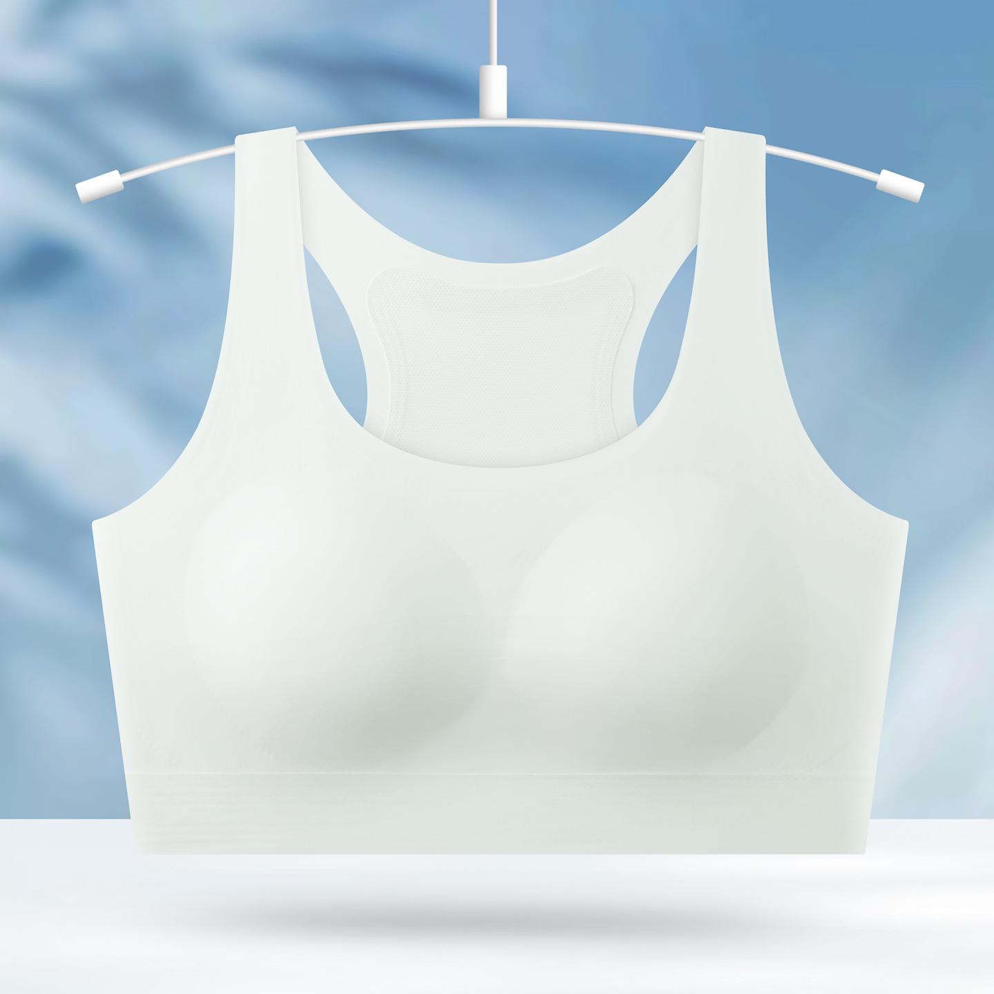 Girls  Puberty Underwear: Fixed-Cup Sports Vest Bra for Stages 2 & 3 XL (95-115 lbs) зелёный