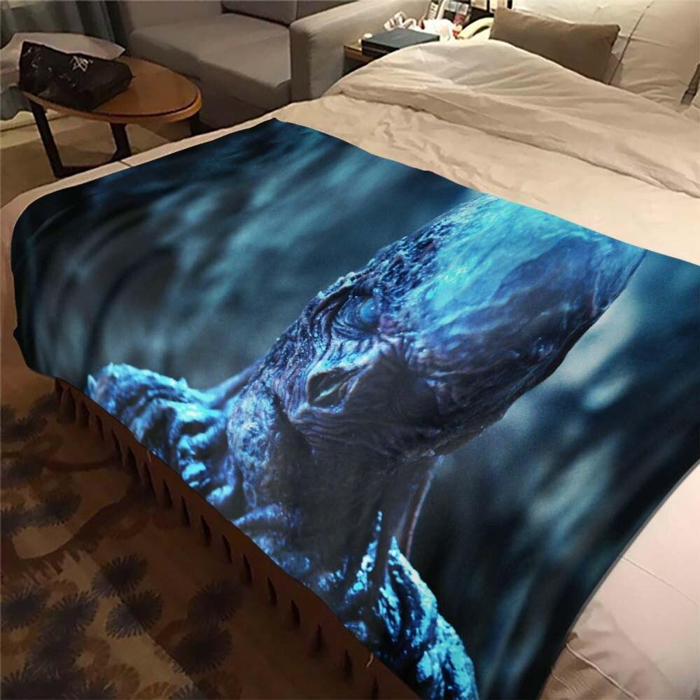 Vecna Stranger Things Mind Flayer Demogorgon Throw Blanket Cover Flannel Beds Sofa Bed Sheet Soft Bedding Room Decor Fans Gift