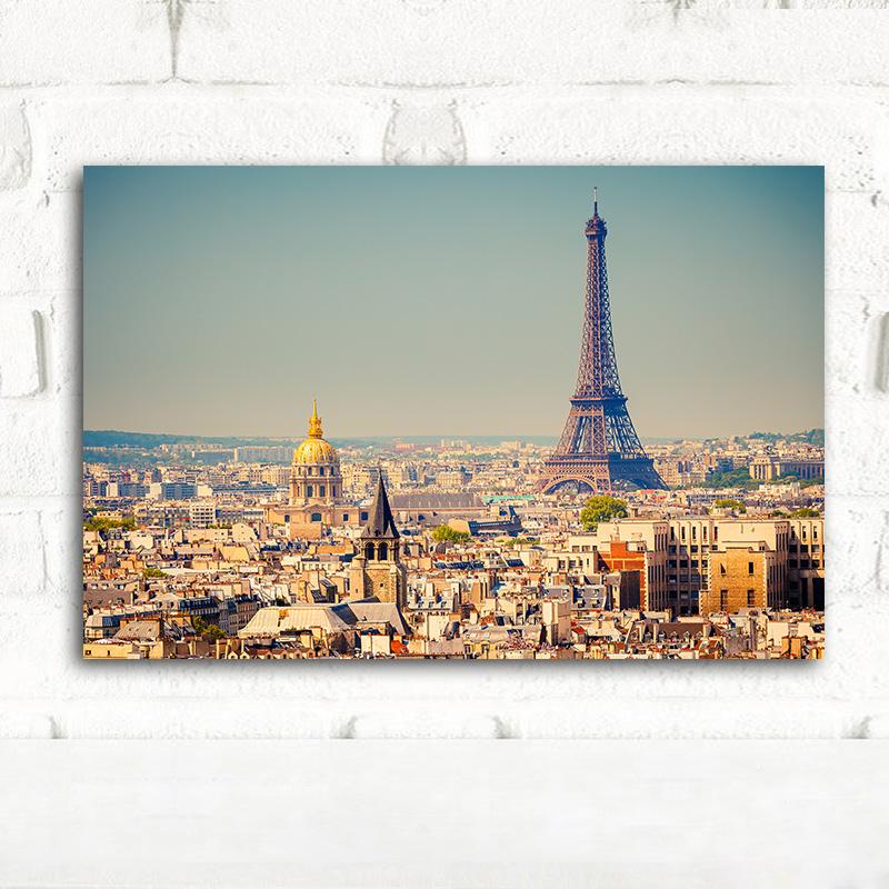 Paris Eiffel Tower Landacape Posters and Prints Scandinavian Modern Nordic Style Wall Picture for Kids Room Kitchen Home Decor