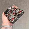 Leopard Print Bow Cherry Pattern Tempered Glass Phone Case For iPhone 17 16 Pro Max 15 14 13 12 11 Pro 16E 7 Plus XR XS X Cover