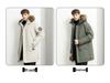 Men's Mid-Length Winter Down Jacket with Large Fur Collar, Plus Size, Middle-Aged Business Casual Style