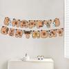 Cute Capybara Happy Birthday Banner, Cartoon Paper Pull Flag, Ideal for Kids' Birthday, Room & Entrance Decor.