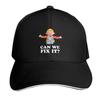 Bob The Builder Can We Fix It Repair Man Cap Fashion Casual Baseball Caps Adjustable Hat Hip Hop Summer Unisex Baseball Hats