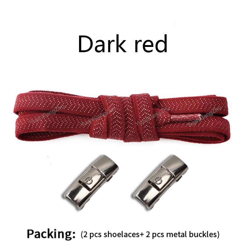 New Press Lock Shoelaces Without ties 8MM Width Flat Elastic Laces Sneakers Kids Adult No Tie Shoe laces for Shoes Accessories