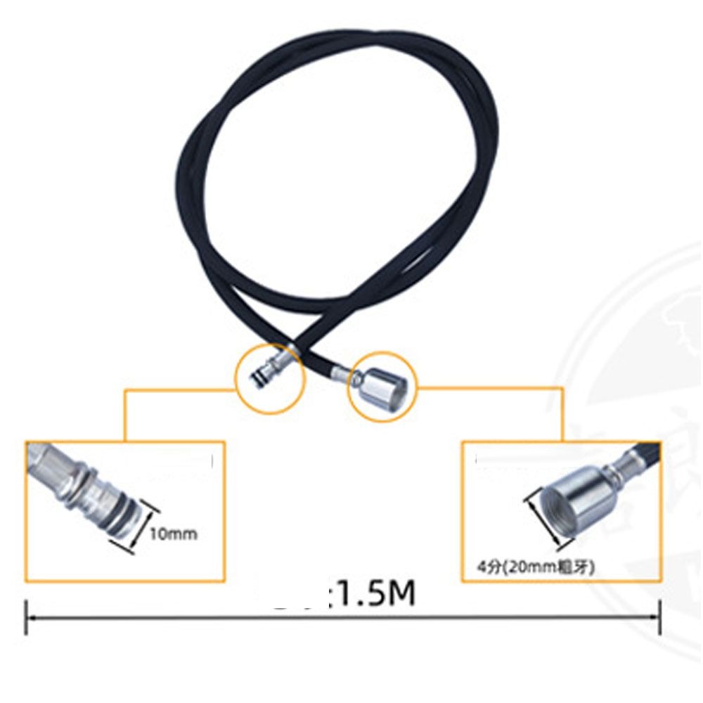 Black Water Pipe Fittings Hose Adapter Extender Safe Flexible Conduit  Kitchen