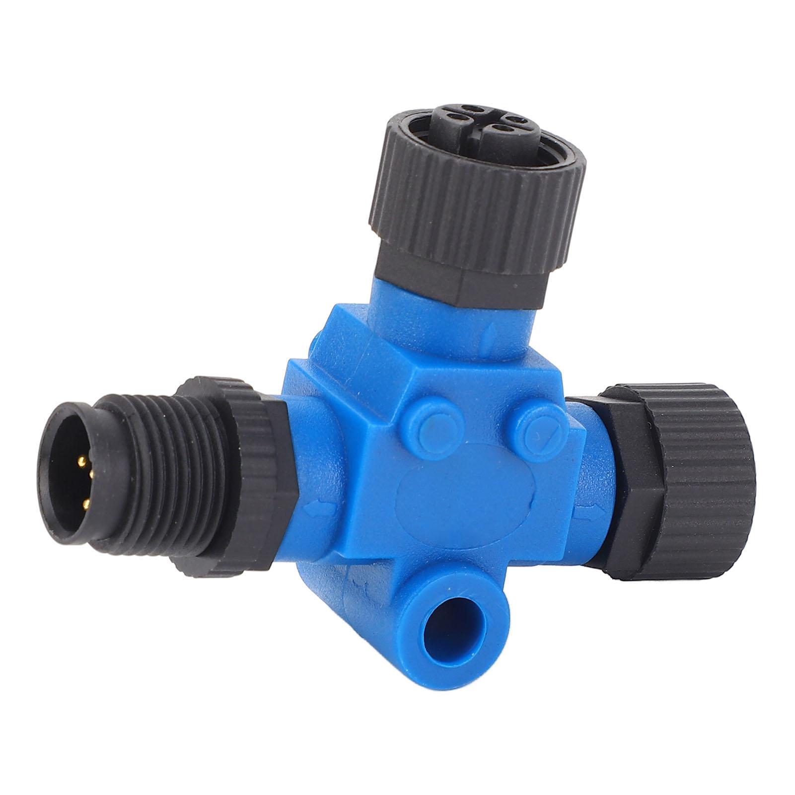 

for NM 2000 Marine T Connector 5 Pin IP67 Water Resistant Stable Connection Backbone Cable Tee Terminator for Networks