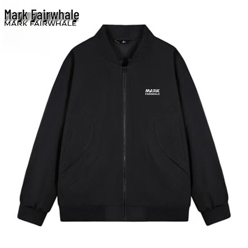 Mark Fairwhale Men's Casual Baseball Collar Flight Jacket