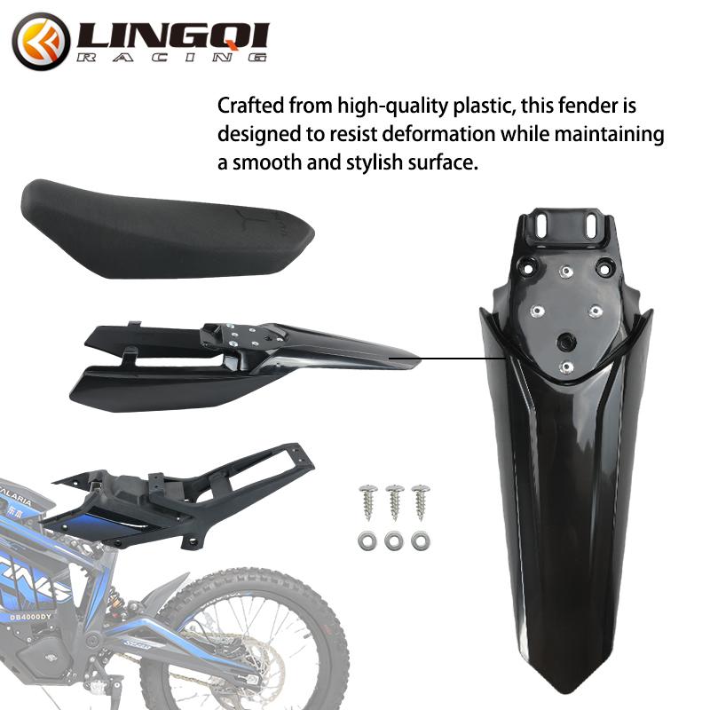 LINGQI RACING Motorcycle Upgrade Plastic Rear Fender Mudguard Tail Mud Guard For Electric Bike Talaria Sting R MX4 MX3 MX5