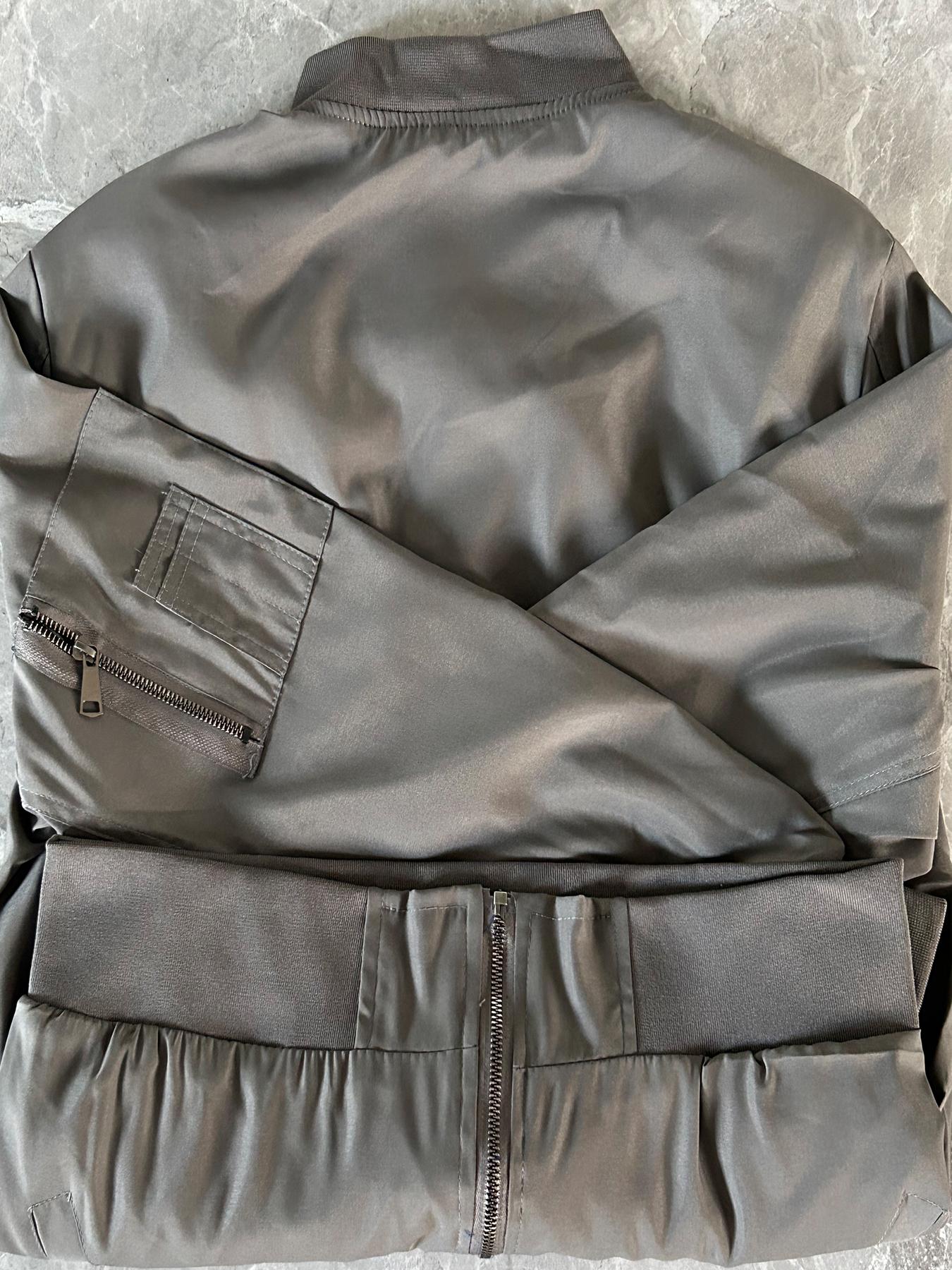 Мужская повседневная тонкая куртка на молнии больших размеров — фото 5