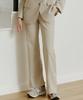 NONLOCAL Classic Semi-Wide Pants - Beige