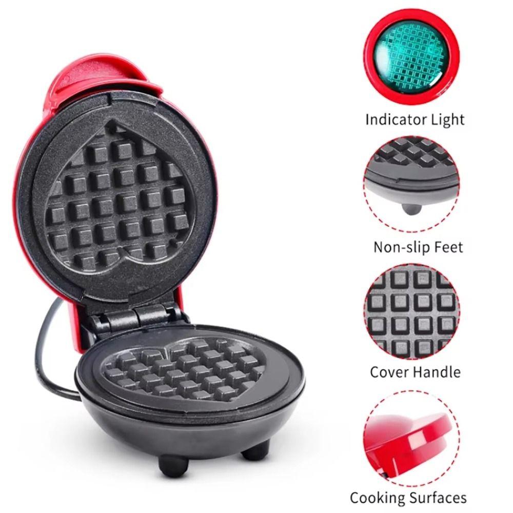 1Pcs Non-Stick Coated Cake Oven Machine Breakfast Cooking Appliance Mini Waffle Maker  Fried Eggs
